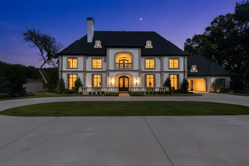 Luxury architectural detail at 1029 Shady Oaks Drive in Southlake, Texas